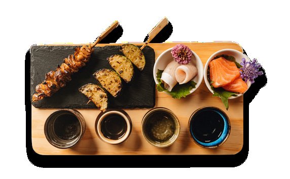 Sake flight and sushi at Izakaya Ko